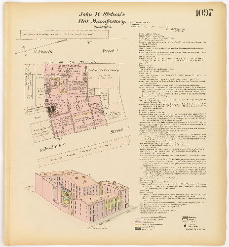 Stetson's Hat Manufactory, Hexamer General Surveys, Volume 12