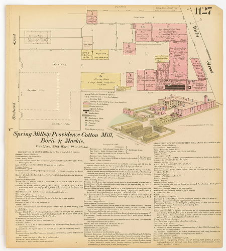 Spring Mills & Providence Cotton Mill, Hexamer General Surveys, Volume 12