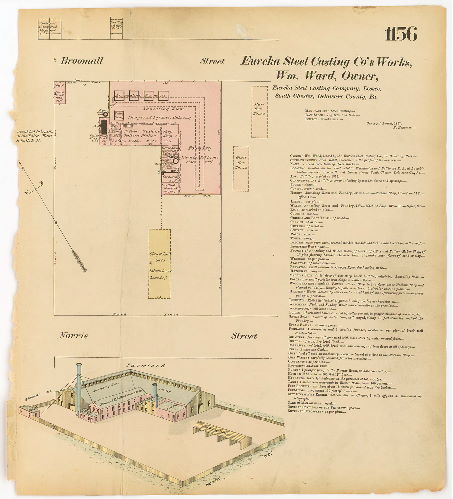 Eureka Steel Casting Co.'s Works, Hexamer General Surveys, Volume 13