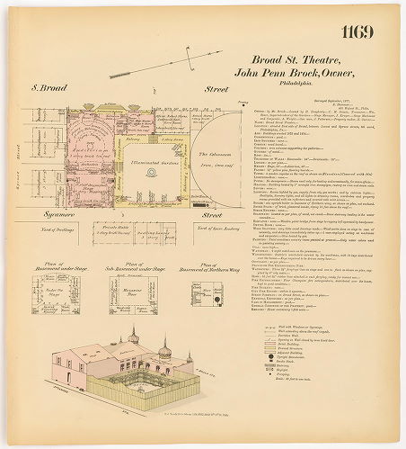 Broad Street Theatre, Hexamer General Surveys, Volume 13