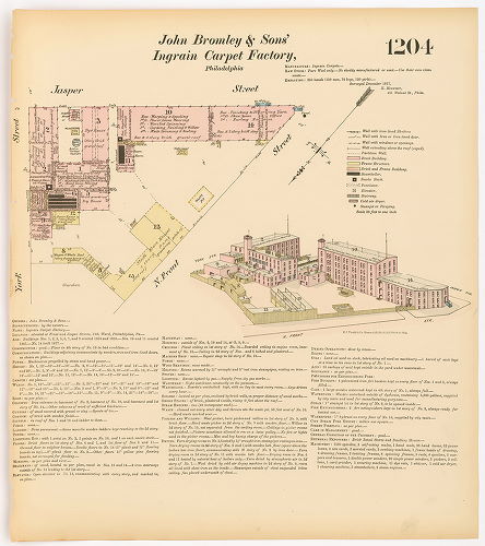 Bromley, John & Son's Ingrain Carpet Factory , Hexamer General Surveys, Volume 13