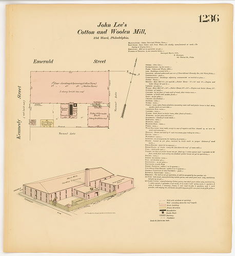 Lee's, John Cotton and Woolen Mill, Hexamer General Surveys, Volume 13