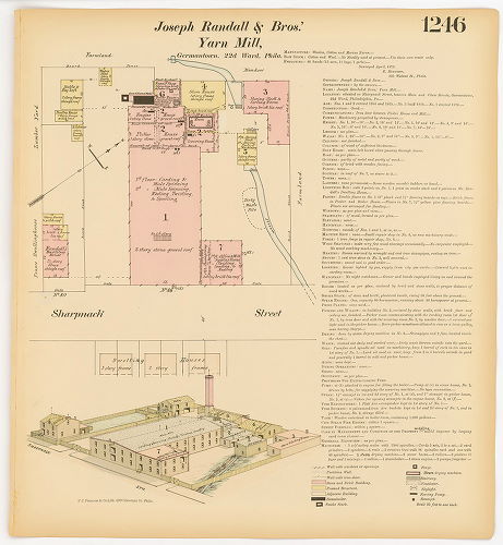 Randall, Joseph & Brothers Yarn Mill, Hexamer General Surveys, Volume 13