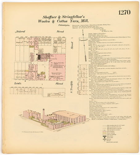 Shaffner & Stringfellow's Woolen & Cotton Yarn Mill, Hexamer General Surveys, Volume 14