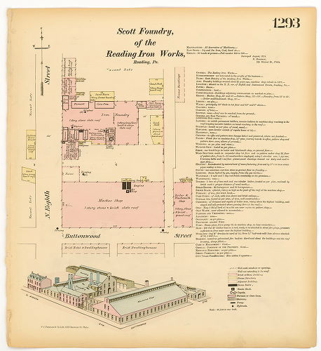 Scott Foundry of the Reading Iron Works, Hexamer General Surveys, Volume 14