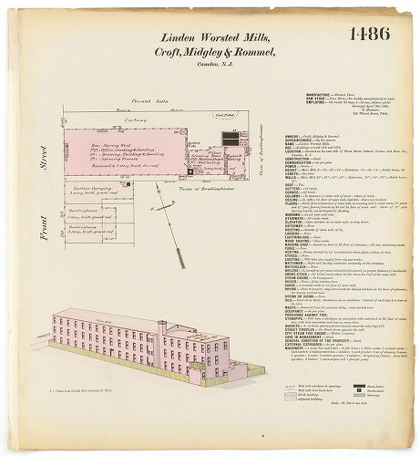 Linden Worsted Mills, Hexamer General Surveys, Volume 16