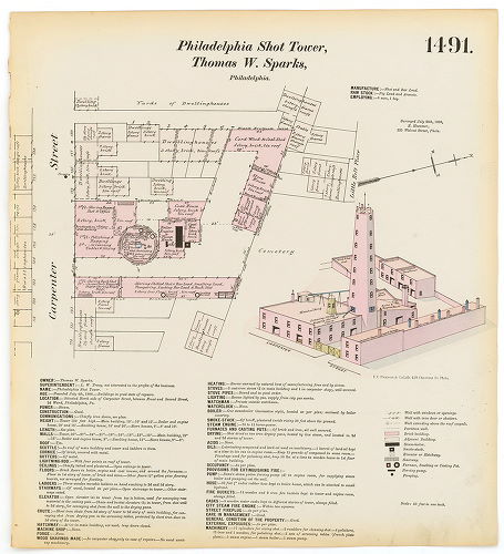 Philadelphia Shot Tower, Hexamer General Surveys, Volume 16