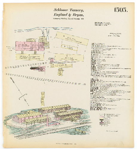 Schlosser Tannery, England and Bryan Tannery Station, Hexamer General Surveys, Volume 16