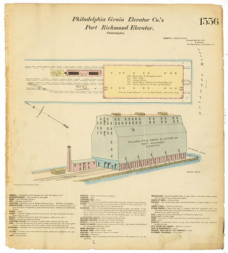 Philadelphia Grain Elevator Co.'s Port Richmond Elevator, Hexamer General Surveys, Volume 17