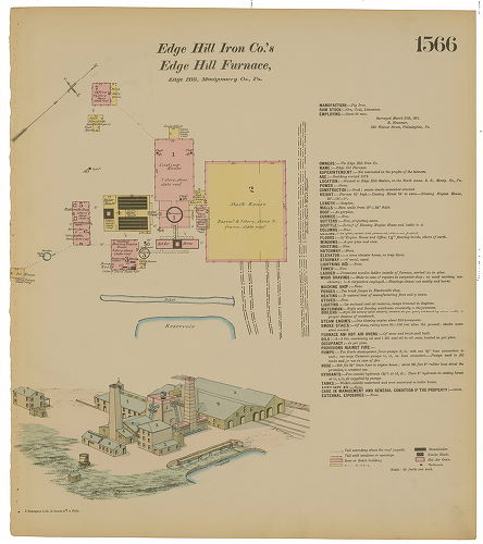 Edge Hill Iron Co.'s Edge Hill Furnace, Hexamer General Surveys, Volume 17