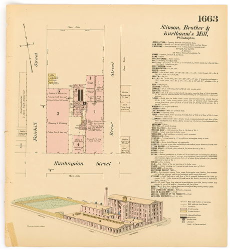 Stinson Brothers and Kurlbaum's Mill, Hexamer General Surveys, Volume 18