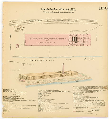 Conshohocken Worsted Mill, Hexamer General Surveys, Volume 18