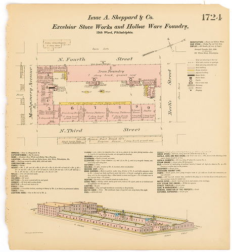 Excelsior Stove Works and Hollow Ware Factory, Hexamer General Surveys, Volume 18