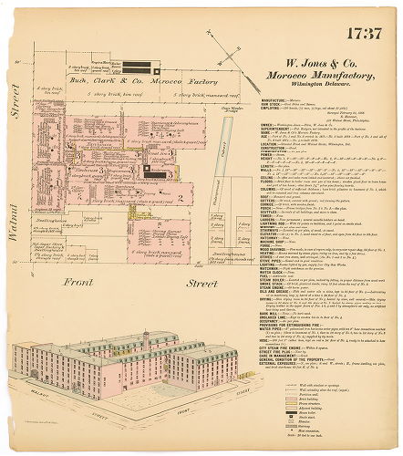 Washington Jones & Co.'s Morocco Factory, Hexamer General Surveys, Volume 18