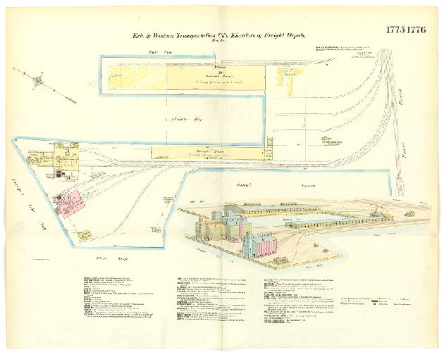 Erie & Western Transportation Co.'s Elevators & Freight Depot, Hexamer General Surveys, Volume 19