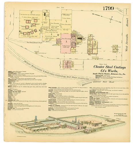 Chester Steel Castings Co.'s Works, Hexamer General Surveys, Volume 19