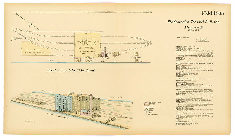 The Connecting Terminal Railroad Co.'s Elevator "A" , Hexamer General Surveys, Volume 19