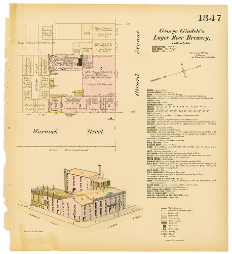 George Gindele's Lager Beer Brewery, Hexamer General Surveys, Volume 19