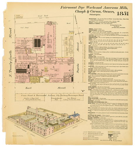 Fairmount Dye Works and American Mills, Hexamer General Surveys, Volume 19
