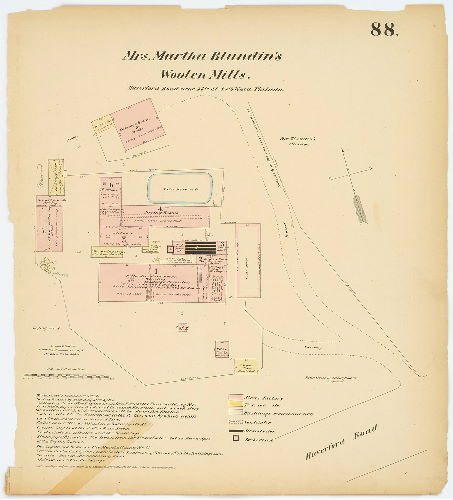 Mrs. Martha Blundin's Woolen Mills, Hexamer General Surveys, Volume 2