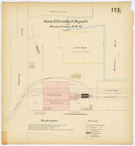 Corn Elevator and Depots of the Pennsylvania R.R. Co., Hexamer General Surveys, Volume 2