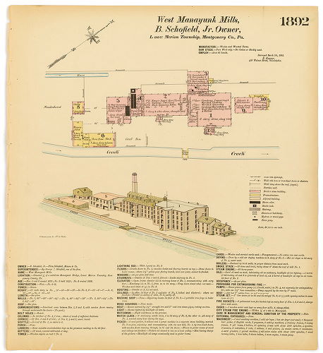 West Manayunk Mills, Hexamer General Surveys, Volume 20