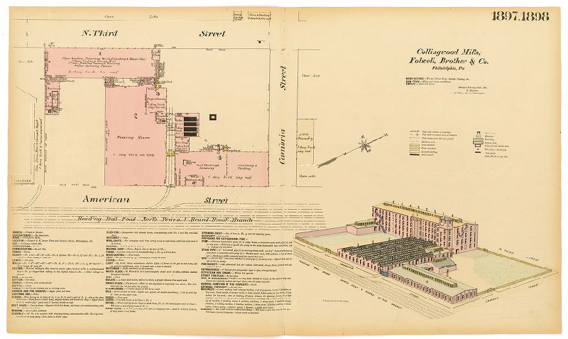 Collingwood Mills, Folwell Brother & Co., Hexamer General Surveys, Volume 20