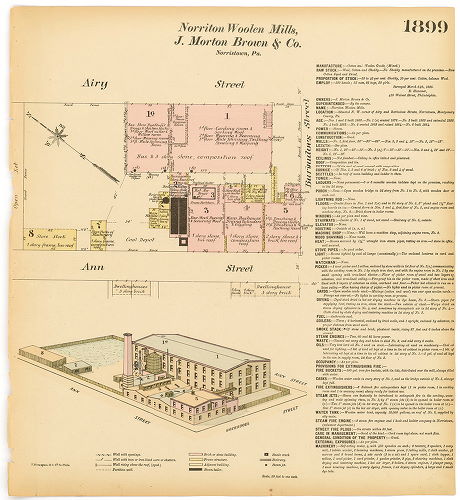 Norriton Woolen Mills, J. Morton Brown & Co., Hexamer General Surveys, Volume 20