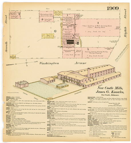 New Castle Mills, James G. Knowles, Hexamer General Surveys, Volume 20