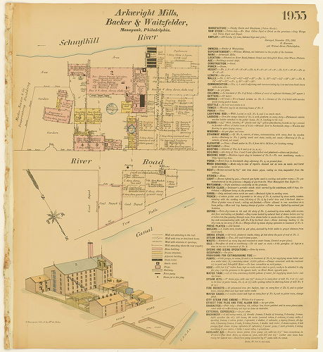 Preston's Mills; Arkwright Mills, Hexamer General Surveys, Volume 20