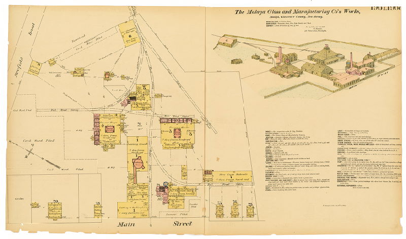 Malaga Glass and Manufacturing Co.'s Works, Hexamer General Surveys, Volume 21