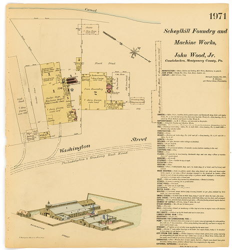Schuylkill Foundry and Machine Works, Hexamer General Surveys, Volume 21