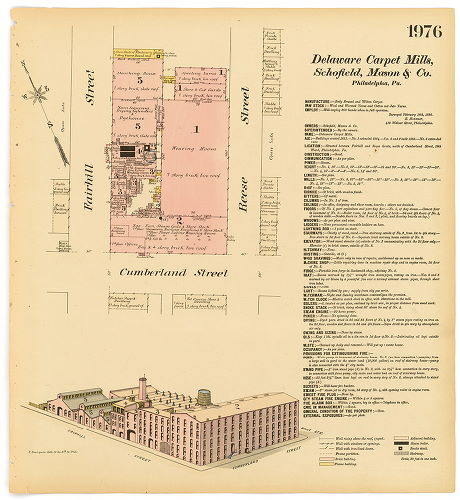 Delaware Carpet Mills, Benjamin Schofield, Edward Mason and Co., Hexamer General Surveys, Volume 21