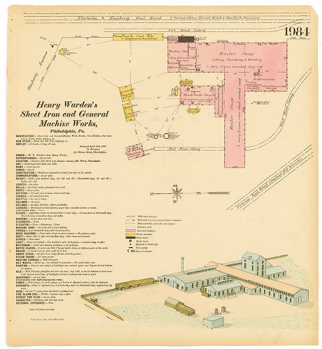 Henry Warden Sheet Iron and General Machine Works, Hexamer General Surveys, Volume 21