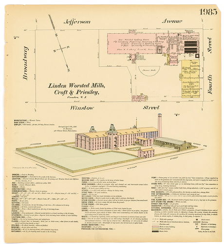 Linden Worsted Mills, Hexamer General Surveys, Volume 21