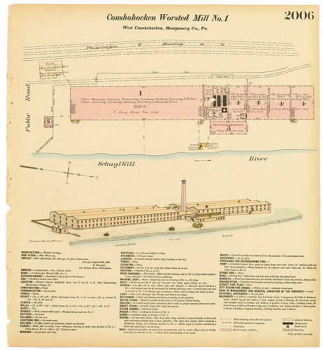 Conshohocken Worsted Mill No. 1, Hexamer General Surveys, Volume 21