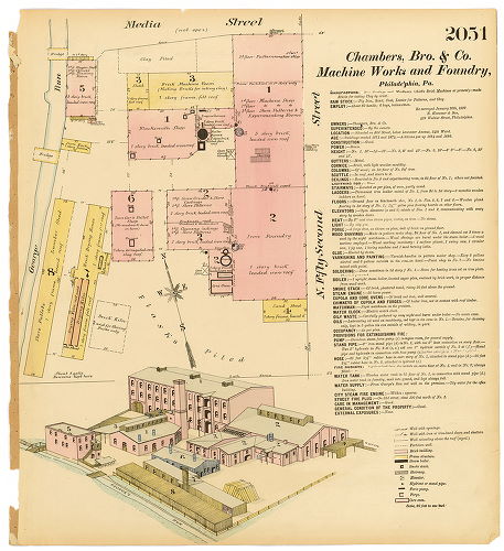 Chambers, Bro. & Co., Machine Works and Foundry, Hexamer General Surveys, Volume 21
