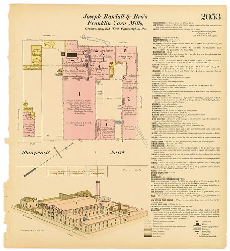 Joseph Randall & Brothers, Franklin Yarn Mills, Hexamer General Surveys, Volume 21