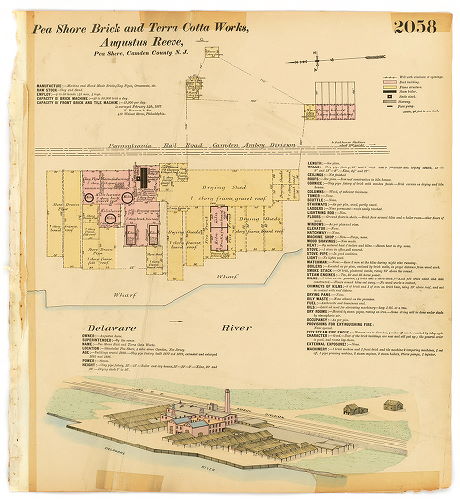 Pea Shore Brick & Terra Cotta Works, Augustus Reeve, Hexamer General Surveys, Volume 22