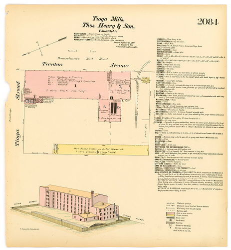 Tioga Mills, Thomas Henry & Son, Owner, Hexamer General Surveys, Volume 22