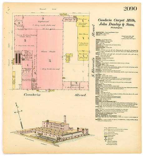Cambria Carpet Mills, John Dunlap and Sons, Hexamer General Surveys, Volume 22