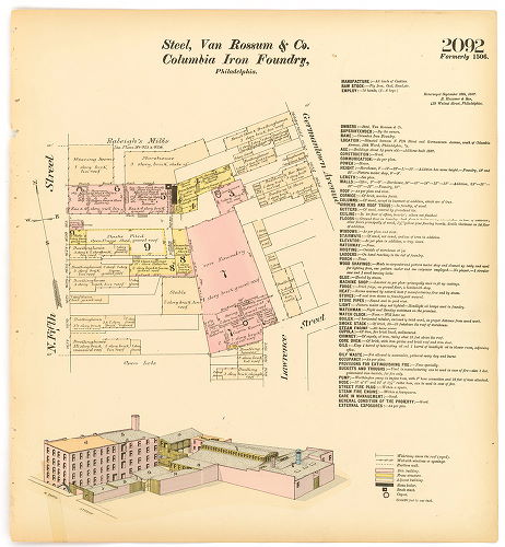 Steel, Van Rossum & Co., Columbia Iron Foundry, Hexamer General Surveys, Volume 22
