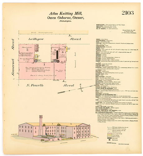 Atlas Knitting Mill, Owen Osborne, Hexamer General Surveys, Volume 22