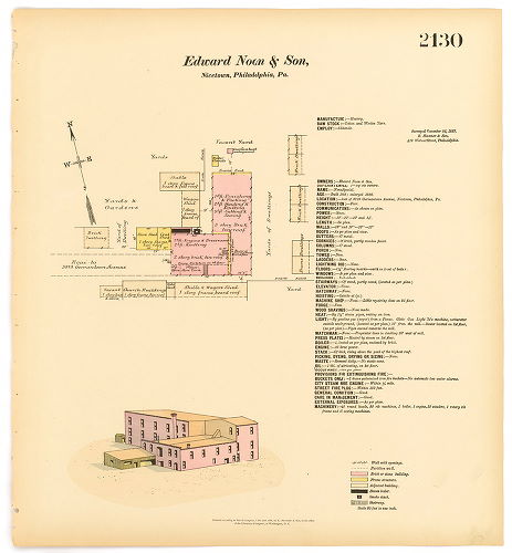 Edward Noon & Son, Hosiery Mill, Hexamer General Surveys, Volume 22