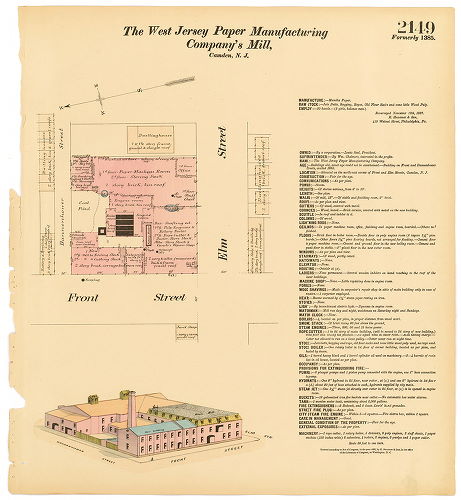 West Jersey Paper Manufacturing Co.s Mill, Hexamer General Surveys, Volume 22