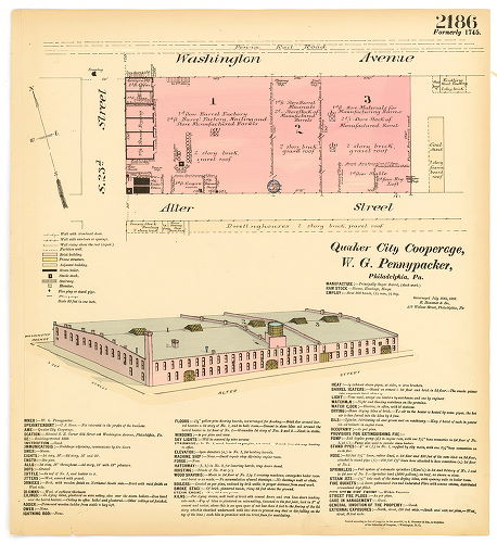 Quaker City Cooperage, W.G. Pennypacker, Hexamer General Surveys, Volume 23