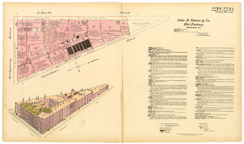 John B. Stetson & Co.'s Hat Manufactory, Hexamer General Surveys, Volume 23
