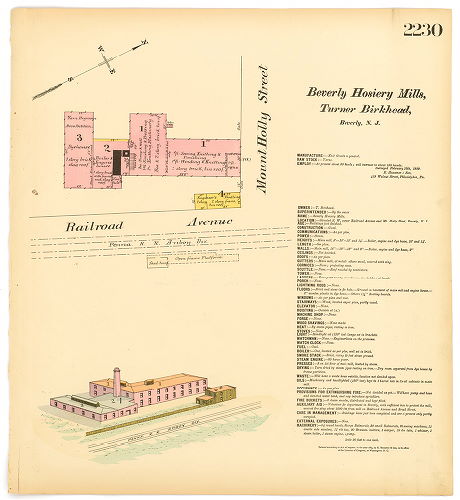 Beverly Hosiery Mills, T. Birkhead, Hexamer General Surveys, Volume 23