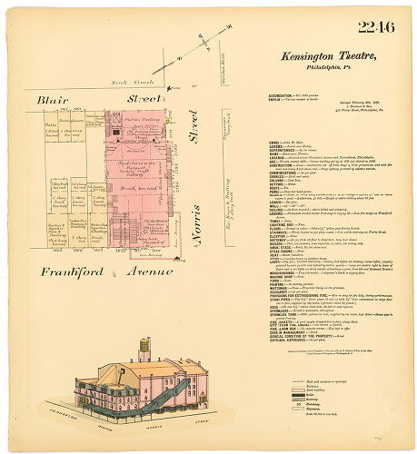 Kensington Theatre (also known as Hart's Hall), Hexamer General Surveys, Volume 23