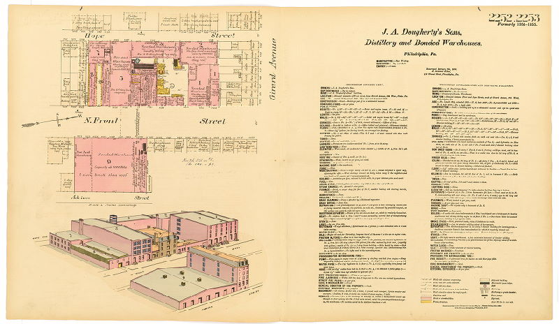 J.A. Dougherty's Sons. Distillery and Bonded Warehouses, Hexamer General Surveys, Volume 23